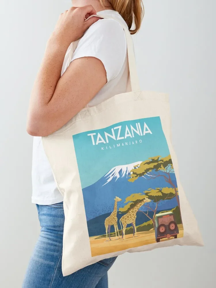 Tanzania Africa travel poster Tote Bag Candy bags bags luxury women bags for women shopping bag
