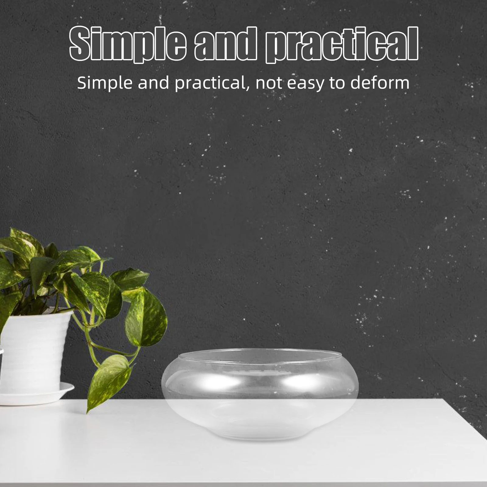 

Succulent Planter Glass Clear Small Flower Pot for Home Office Balcony Decorative Narcissus Planter Container Succulent Pot