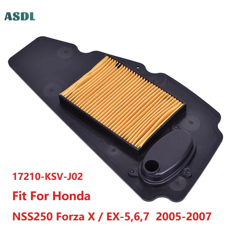 

Motorcycle Air Filter for Honda Scooter NSS250 Forza X EX-5 6 7 2005 2006 2007 NSS 250 OEM 17210-KSV-J02 Motorcycle Parts