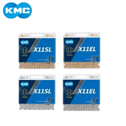 KMC X11SL/EL Bicycle Chain 11 Speed 118 Links X11 Road Mountain Bike Gold Chain with Quick-Link Original Cycling Parts