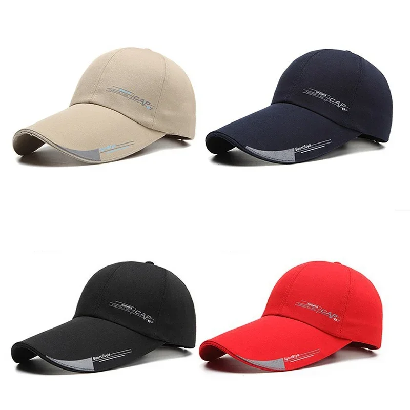 Long Brim Baseball Cap Sun Visor Hat Waterproof Sport Duck Tongue Women Men Quick Dry Outdoor Baseball Cap Adjustable Sun Hat