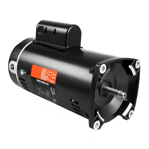 SucceBuy 2HP Pool Pump Motor 56Y Frame 230V (7.8Amp) 3450RPM 60Hz 1.3Service Factor CCW Rotation Square Flange Replacement Motor