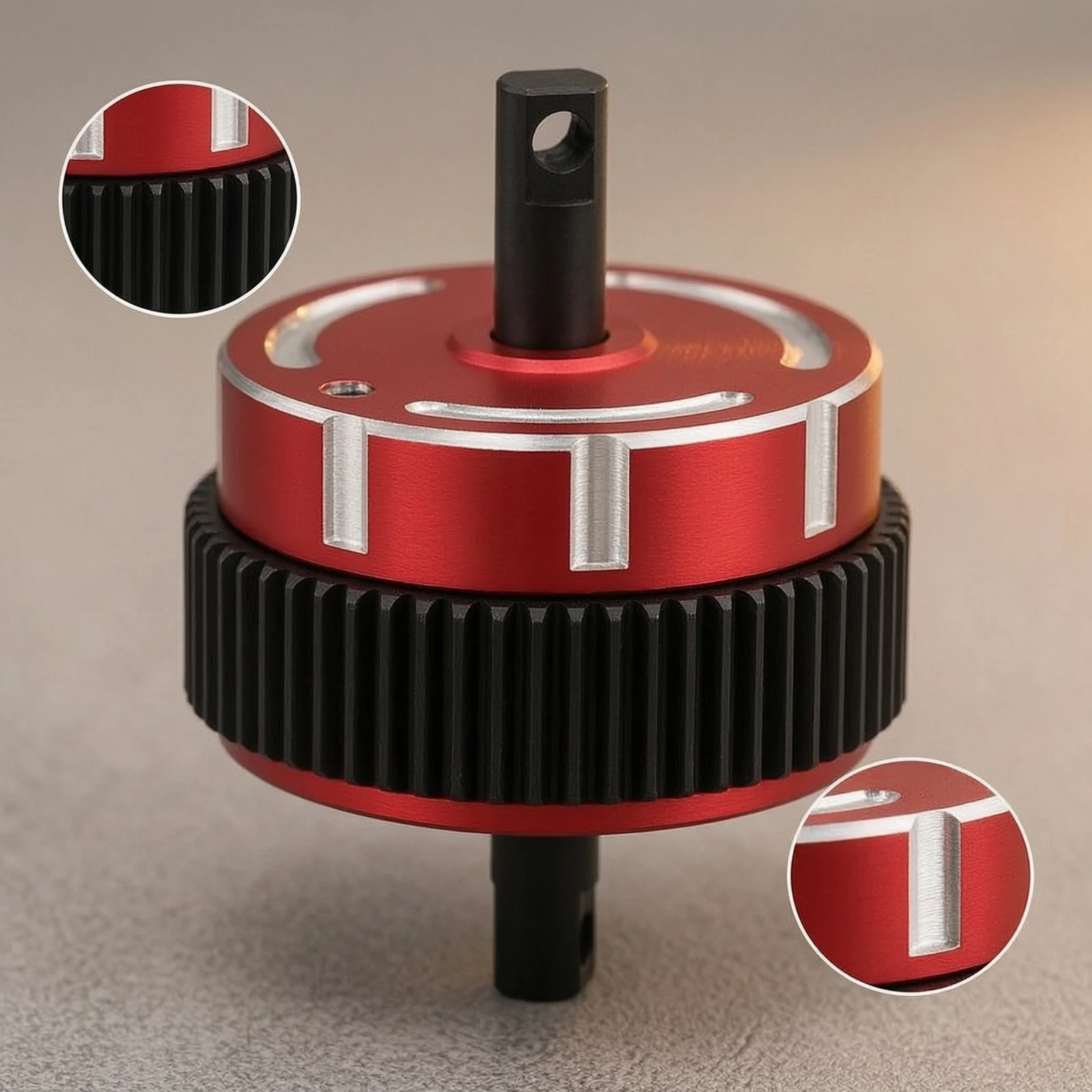 Differential Assembly 2WD Differential with Aluminum Housing Gear Housing Metal Mini