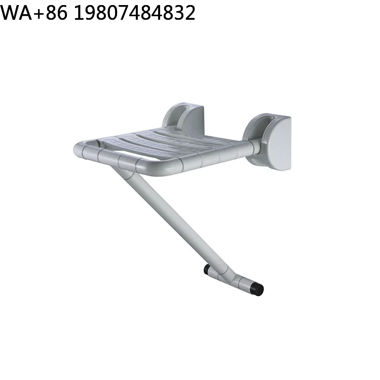 Nylon Fold Up Wall Shower Bench Waterproof Compact Anti-slip Bath Seat Suitable For Apartment Hospital Handicap Bathroom Care