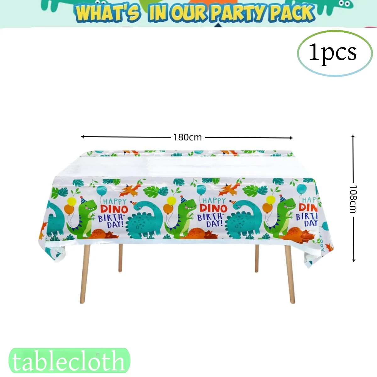 Dinosaur Birthday Party Decoration 20pepole Disposable Tableware Happy Dino Birthday Tablecloth Plate Kids Gift Party Supplies