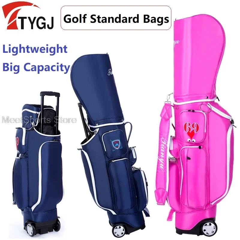 Sacca da Golf retrattile supporto ad alta capacità Caddy Airbag borsa da Golf all\'aperto pacchetto da viaggio per aviazione con ruota pacchetto