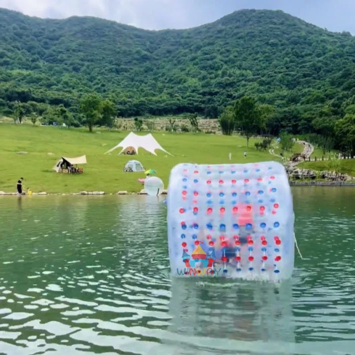 

Inflatable Water Roller Open Water Park Water Game Zorb Ball Rolling Ball for Kids and Adults