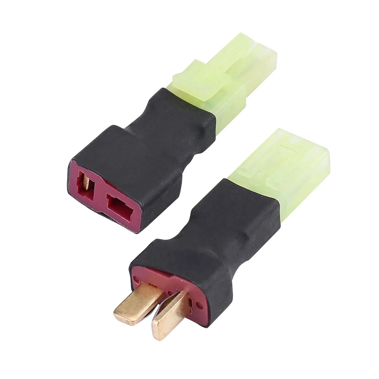 Set Wireless T Plug Male Female to Mini Female Male Connector Adapter T Plug Female to Mini Male Connector