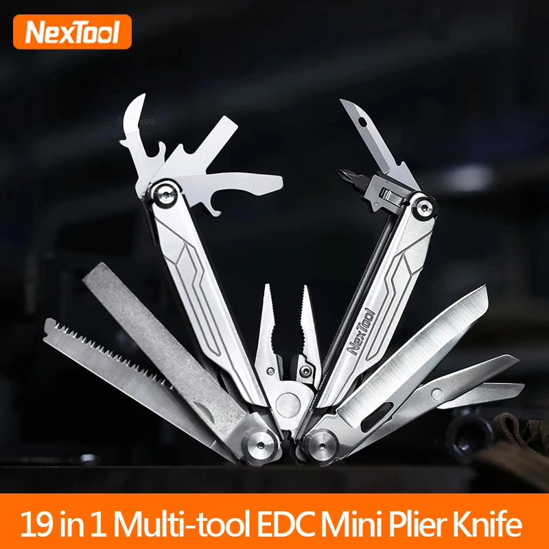 

NexTool 19-in-1 Flagship Captain Multi-Function EDC Tool Pliers Mini Folding Pliers Saw Combo Screwdriver Scissors Hand Tool Set