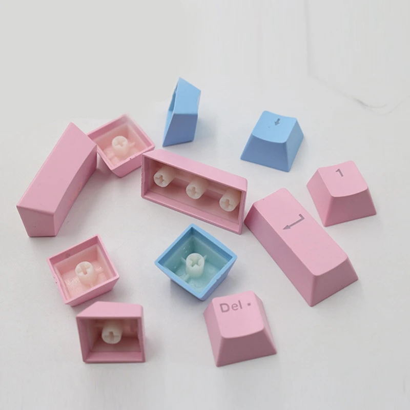 104 Purple Keys,Mechanical Keyboard Keycaps Game Keyboard Keys Wear Resistant No Oil Purple Keycaps for Keyboard,Purple