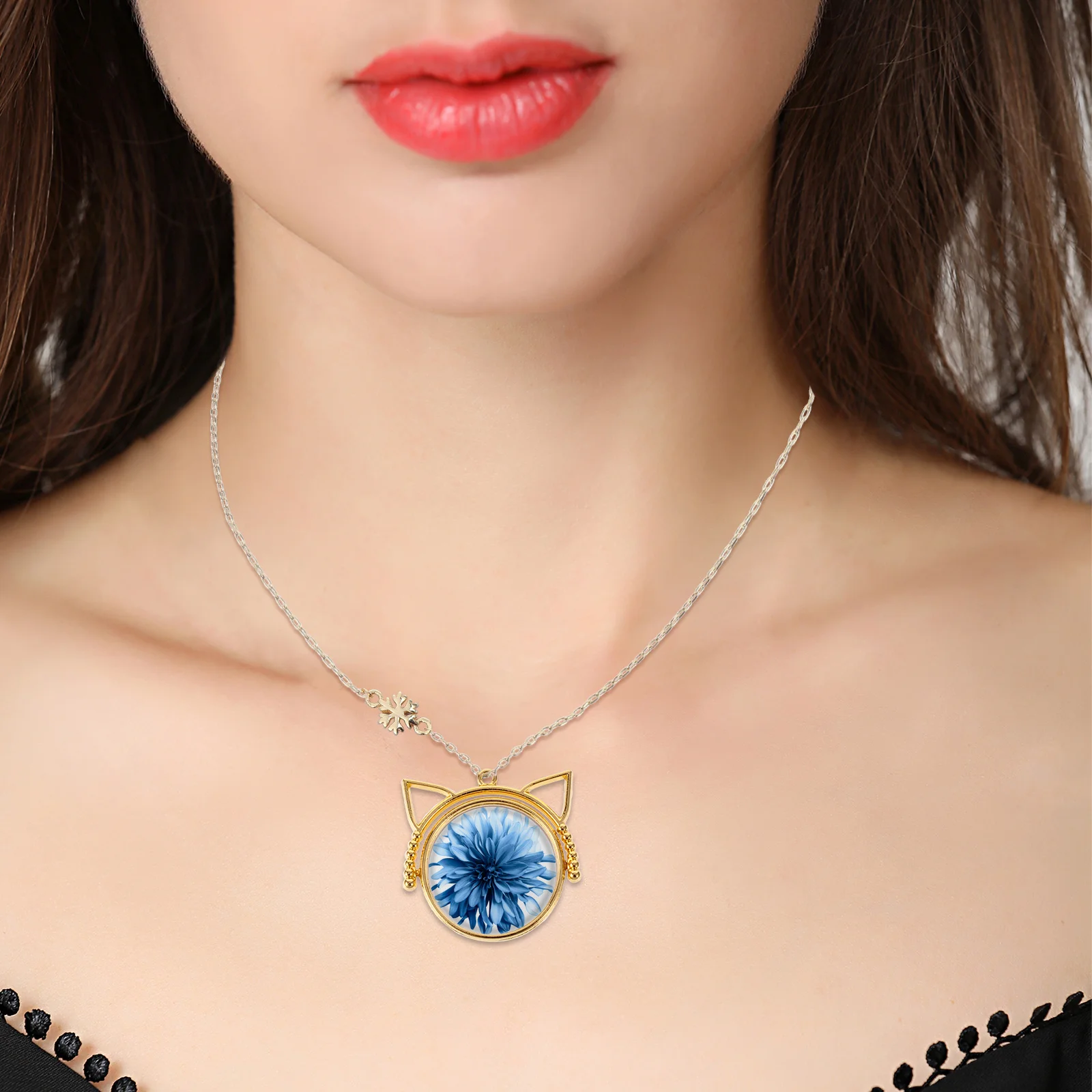 20 قطعة من صينية قلادة أذن القطة، قاعدة رائعة، سبيكة عالية الجودة، تصميم فريد متين، مثالي لصنع المجوهرات بنفسك، هدية #5