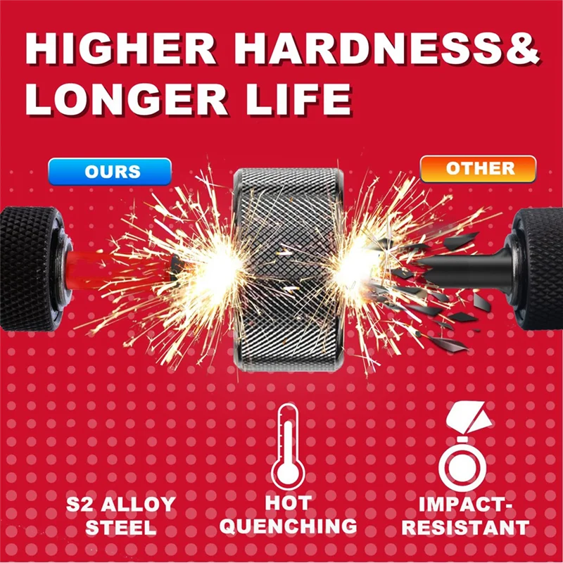 

A88E-22 шт., набор электрических шестигранных сверл с рукавом-органайзером, портативный цельный держатель для сумки для хранения, противоскользящий аксессуар для инструментов