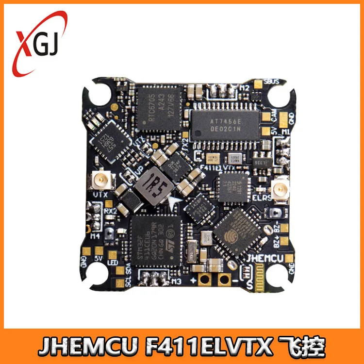 FPV Drone Flight Controller For JHEMCU F411ELVTX 1S-2S Built-In ELRS Receiver 400MW VTX Suitable For Racing Quadcopters Long