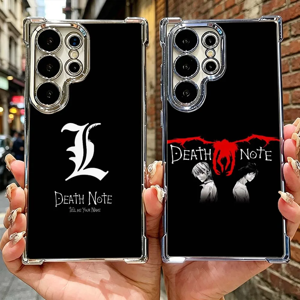 Death Note Logo Cover For Samsung Galaxy S26 S25 S24 FE S23 S22 S21 Edge Ultra Plus Transparent Soft Phone Case