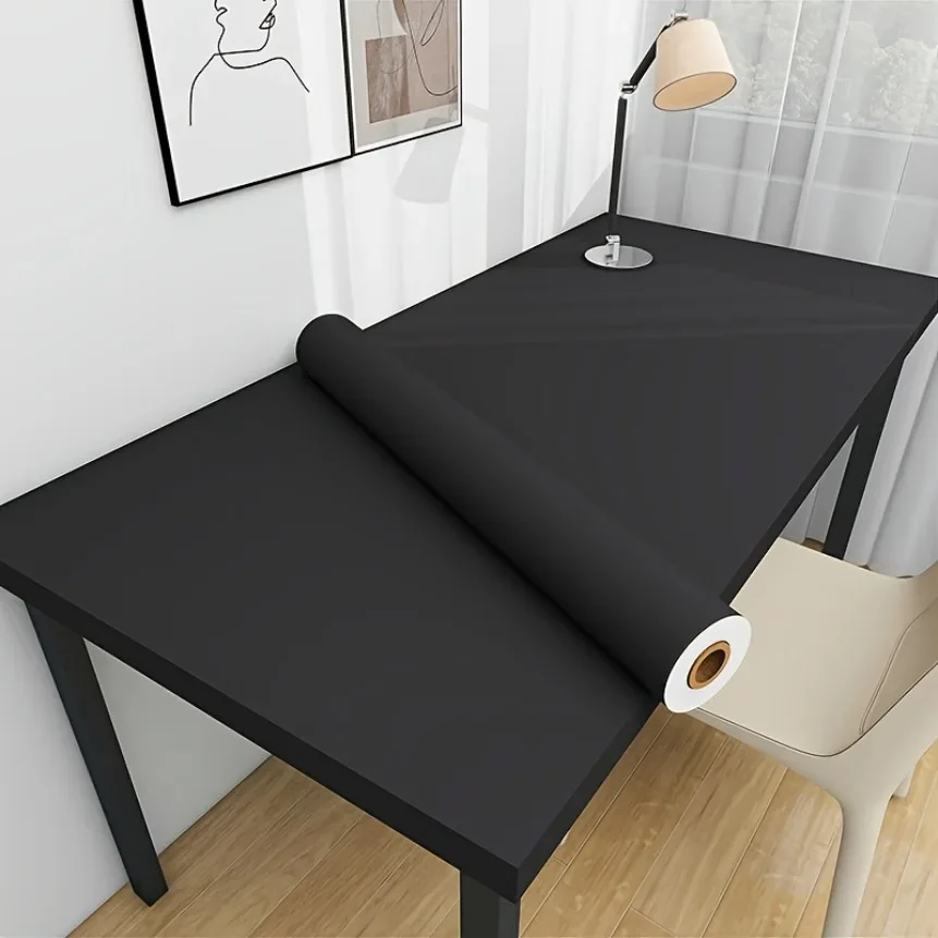 matte-black-peel‑and‑stick-contact-paper-waterproof-moisture‑resistant-for-kitchen-bathroom-cabinet-furniture-renovation