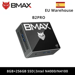 BMAX-B2 Pro Mini Pc, Windows 11, Tout En Un, Hdmi, Intel N4000, N4100, 8 Go De Ram, 256 Go Ssd, Intel Uhd Fouling 600