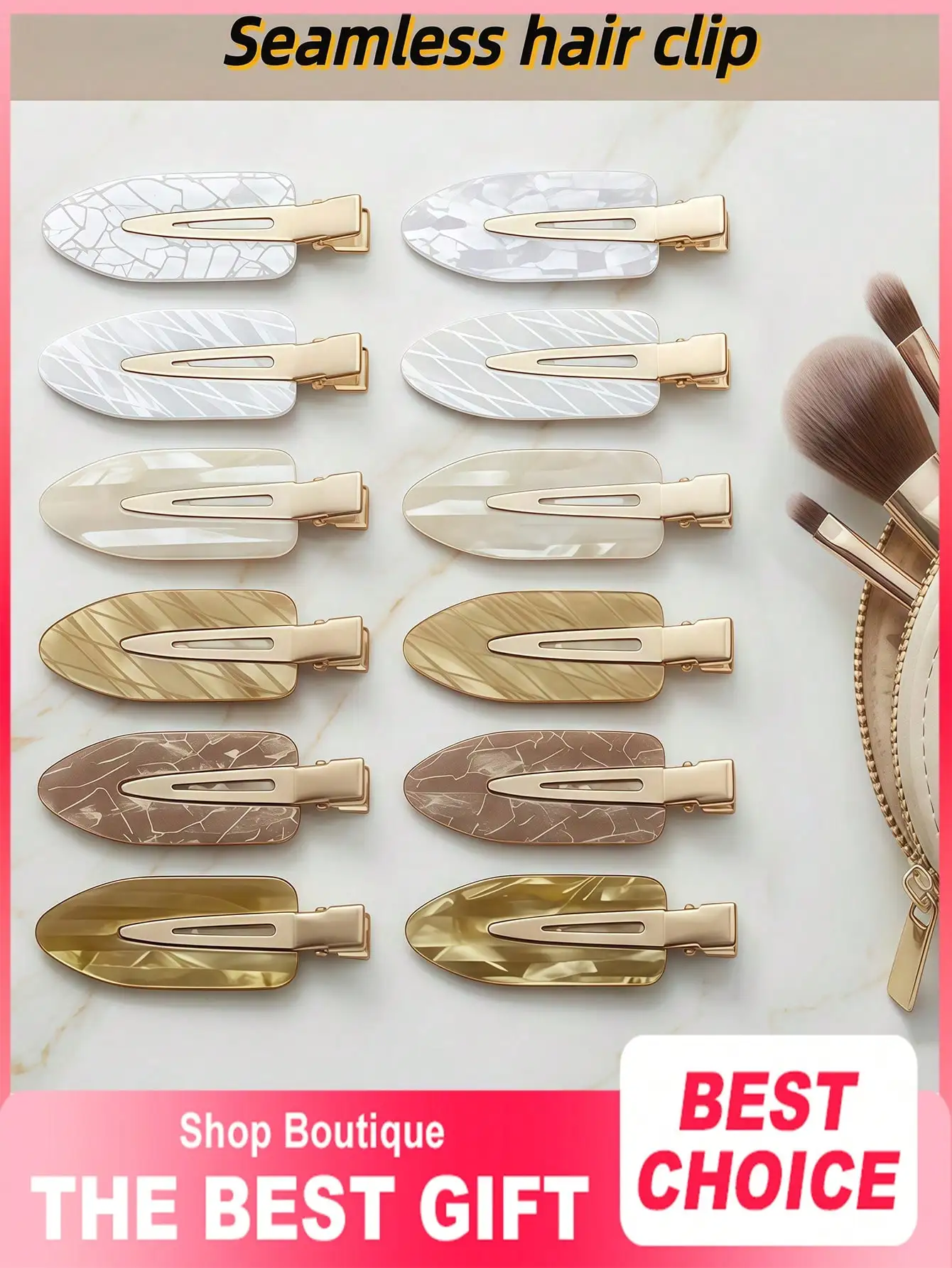 

1/3/7-Piece Set Of Colorful, No-Crease Hair Clips | Hair Accessories | Summer Hair Clips | Party Supplies | Holiday Decorations | Easter/Mother's Day Gifts | Back-To-School Essentials | Summer Bangs Clips | Duckbill Clips | Christmas/Halloween Gifts