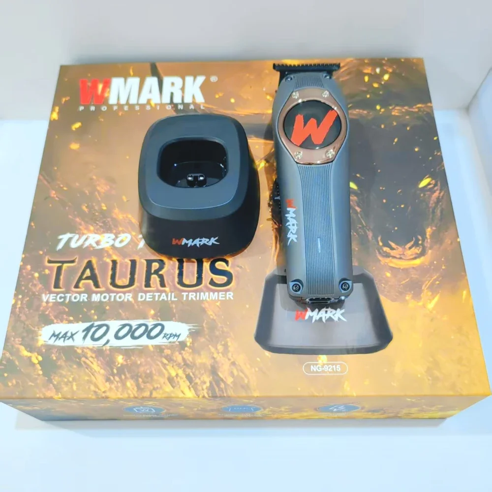 NEW Hair Trimmer WMARK NG-9215 High Speed Professional Hair Clipper, Vector Motor Detail Trimmer, T-style DLC Blade