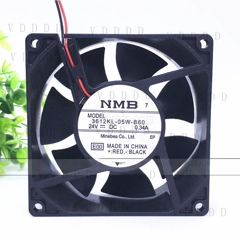 

LL for 1PCS NMB 3612KL-05W-B60 DC24V 0.34A 2-wire cooling fan 9032 9cm
