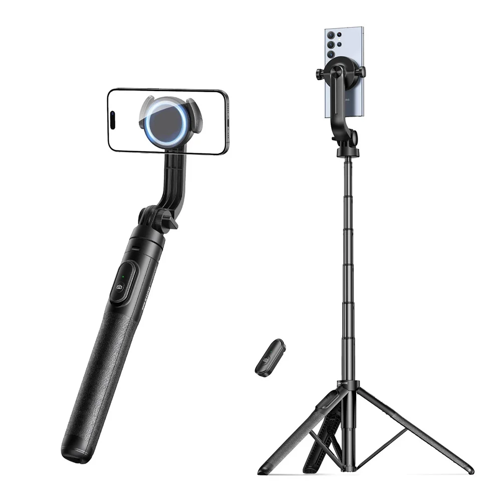 

2024 1620mm Magnetic Phone Tripod Selfie Stick Tripod Extendable with Remote for MagSafe Iphone 15 14 13 12 11 10 SAMSUNG Phone