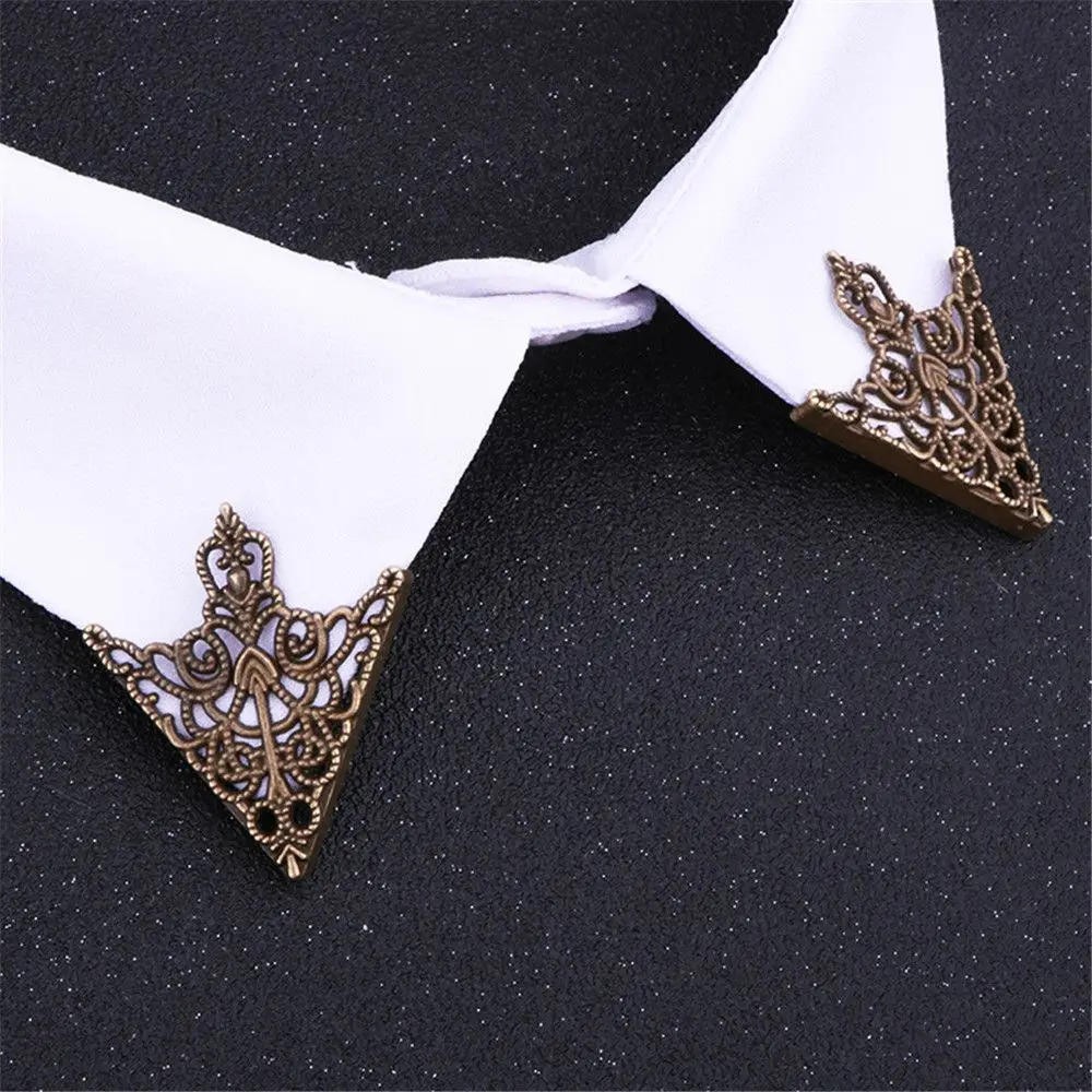 Exquisite Vintage Crown Clothing Accessories Wedding Hollowed Out Triangle Corner Badge Pins Brooch For Women|Men