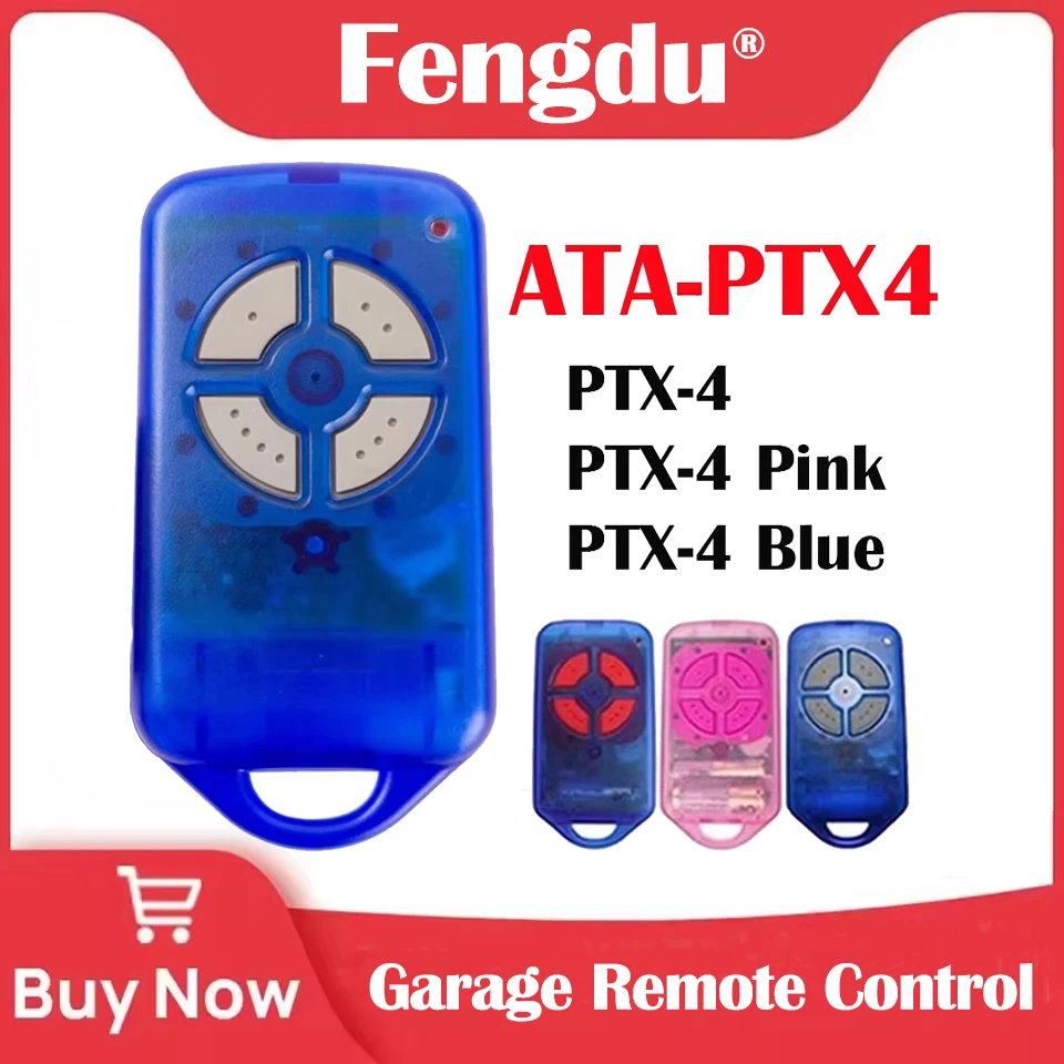 ATA PTX4 RTX-4 Securacode Replacement Remote Control for Garage Door 433.92MHz Rolling Code Compatible with CRX-1 CRX-2