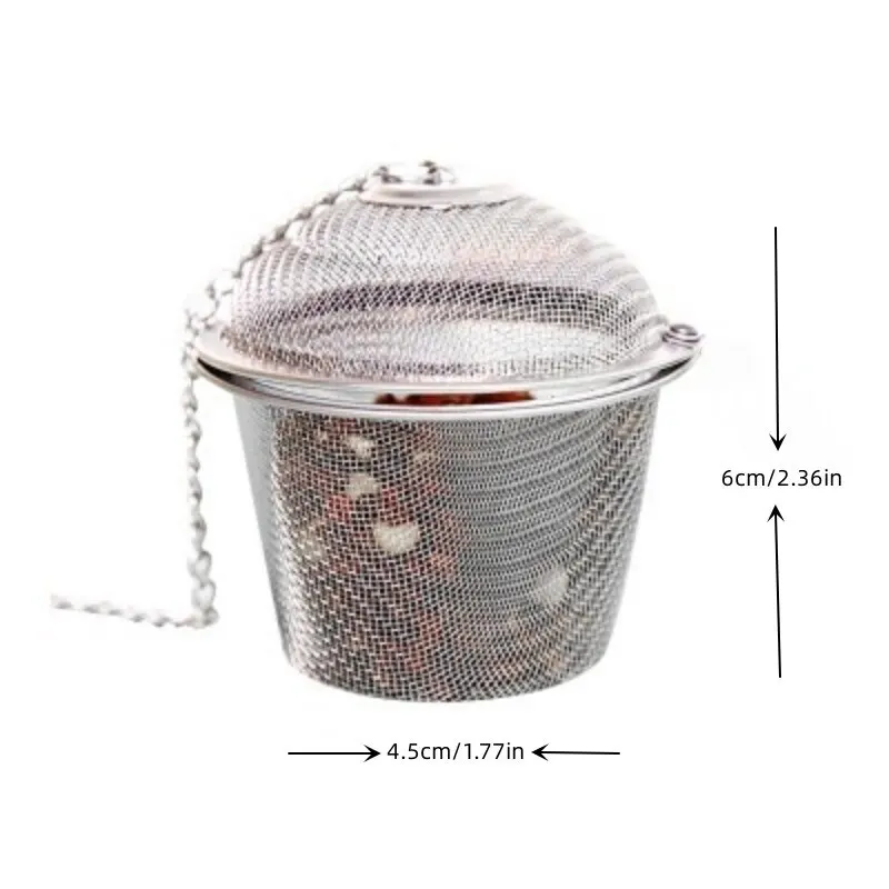 1 Pack of 304 Stainless Steel Tea Strainer Tea Cup Seasoning Balls