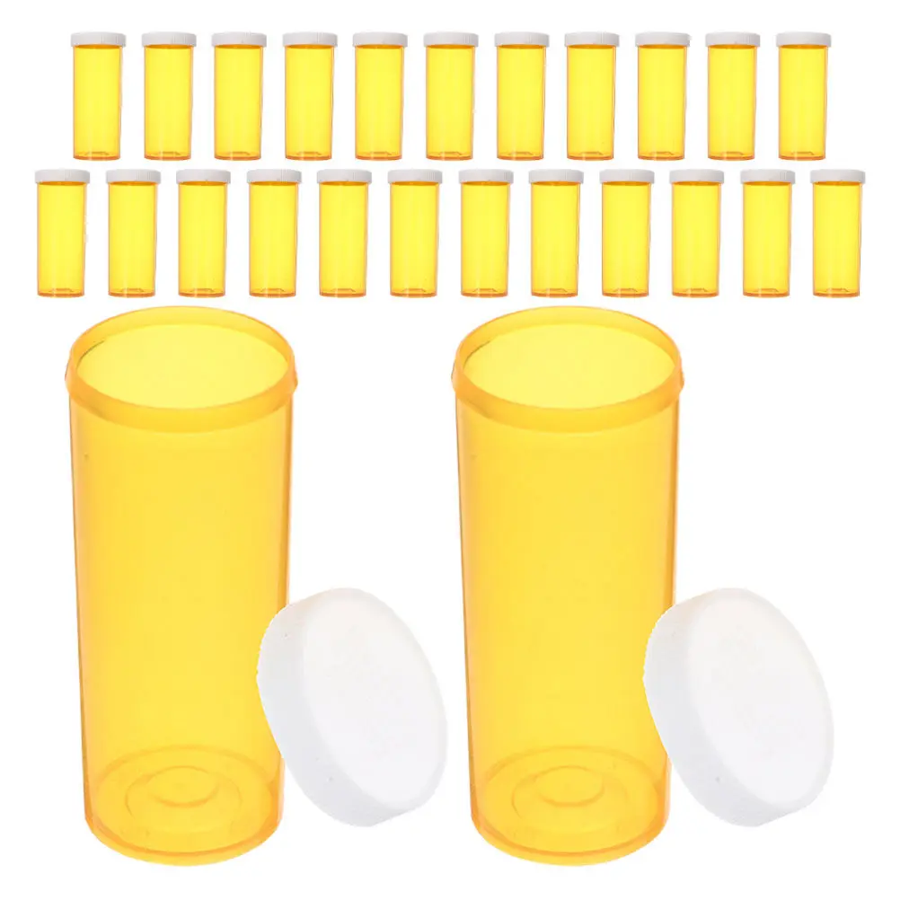 

25Pcs Pill Organizer Travel Set Compact Medicine Storage Bottles Seal for Portable Daily Use and Outdoor Activities