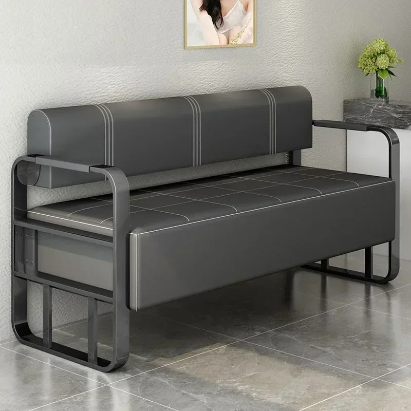 New Barber shop sofa chair reception room sitting area long sofa chair thickened equal sofa