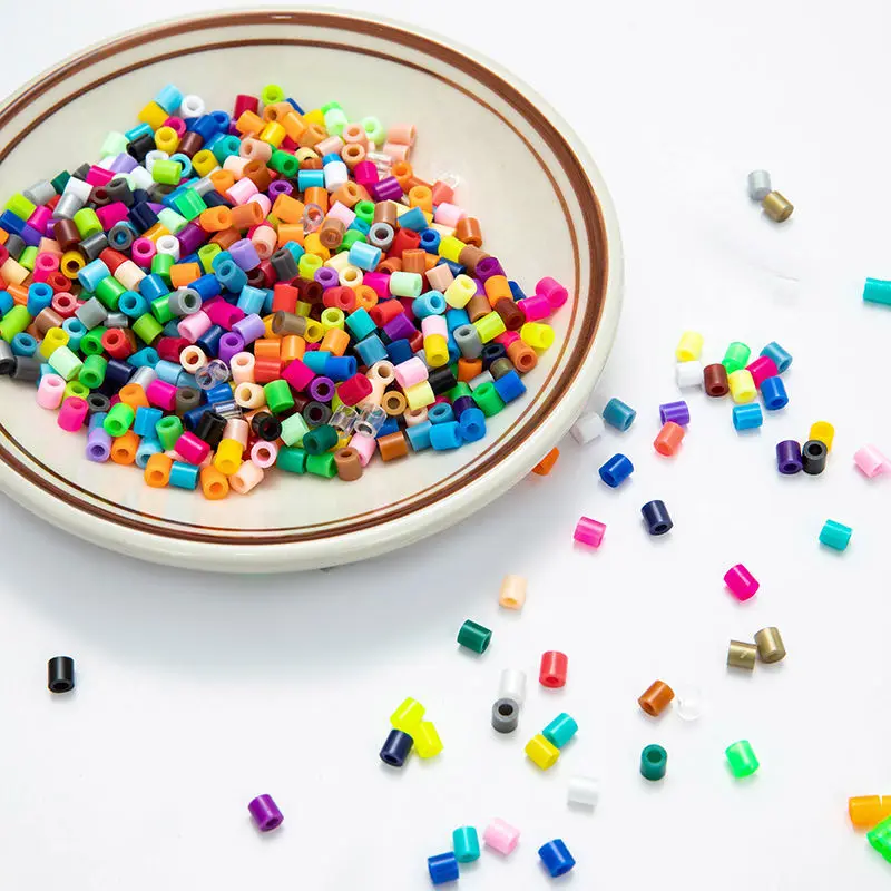 1000 قطعة 2.6 مللي متر صغيرة Perler حماة الخرز الاطفال DIY بها بنفسك لعبة Colormixing أبيض أسود اللون فيوز الخرز لعب للتعلم للأطفال #3