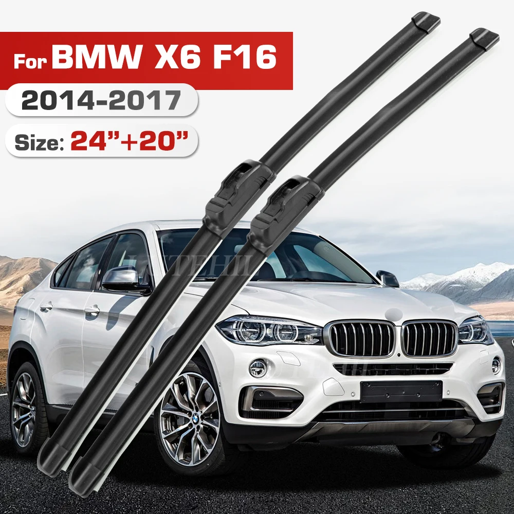 

Стеклоочиститель для BMW X6 F16 2014-2017 2015 2016 передние щетки лобового стекла щетка 24 "+ 20"