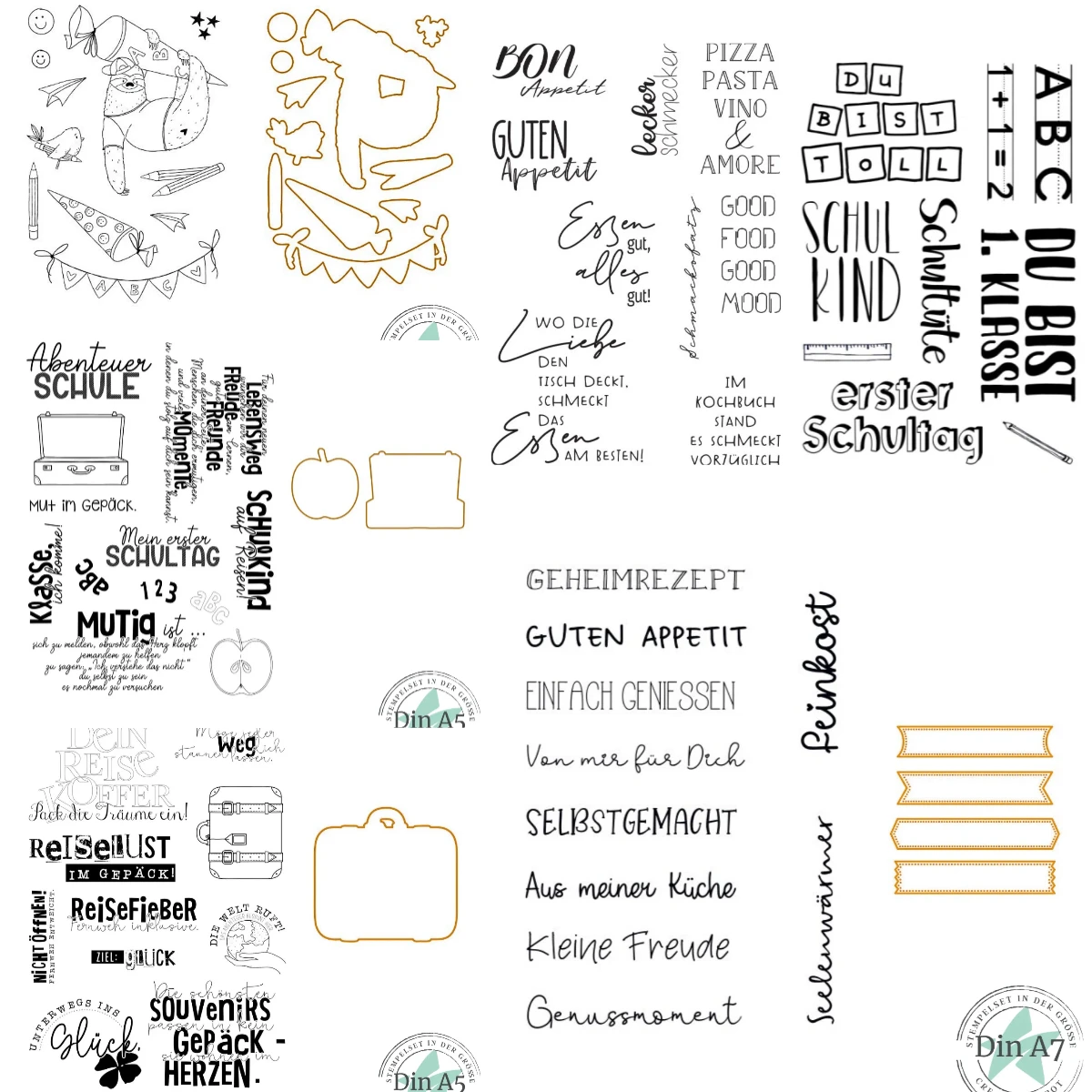 Kitchen Stamps 2026 NEU Stanzformen Scrapbook Tagebuch Dekoration Schablone Prägevorlage DIY Grußkarte handgefertigt
