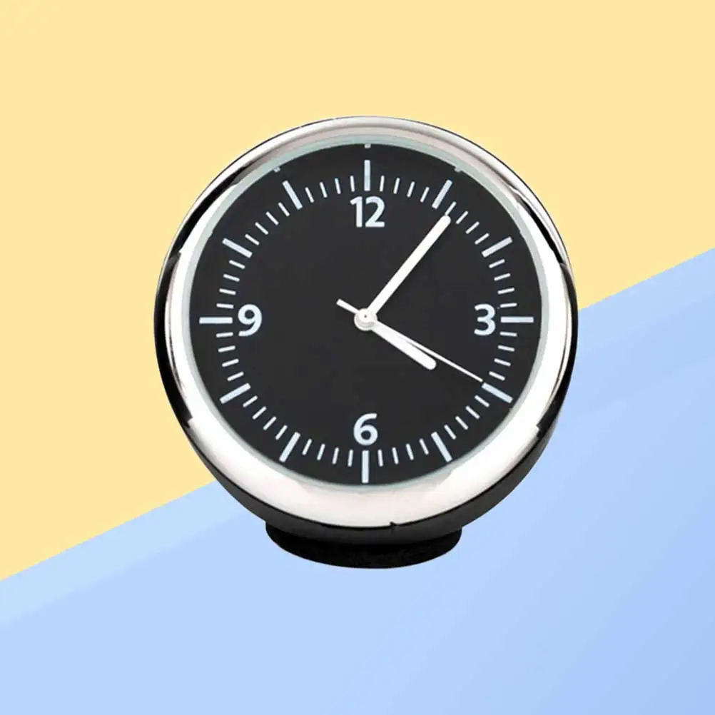 

Car Clock Luminous Mechanical Dashboard Clock Waterproof Rustproof Metal Core Easy Install Adhesive Vent Mount Decorative Timer