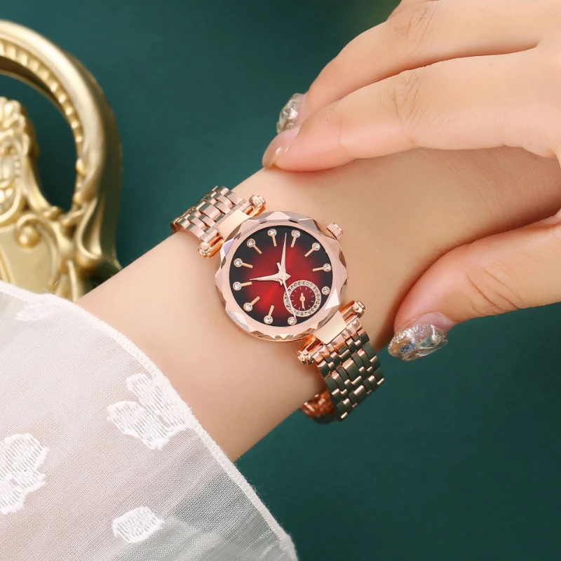 Reloj ساعة اليد النسائية الفاخرة أنيقة ساعات الفولاذ المقاوم للصدأ للنساء فستان ساعات كوارتز الماس Часы ЖеСНАКСНАКСНКСНКСНКНННКНН