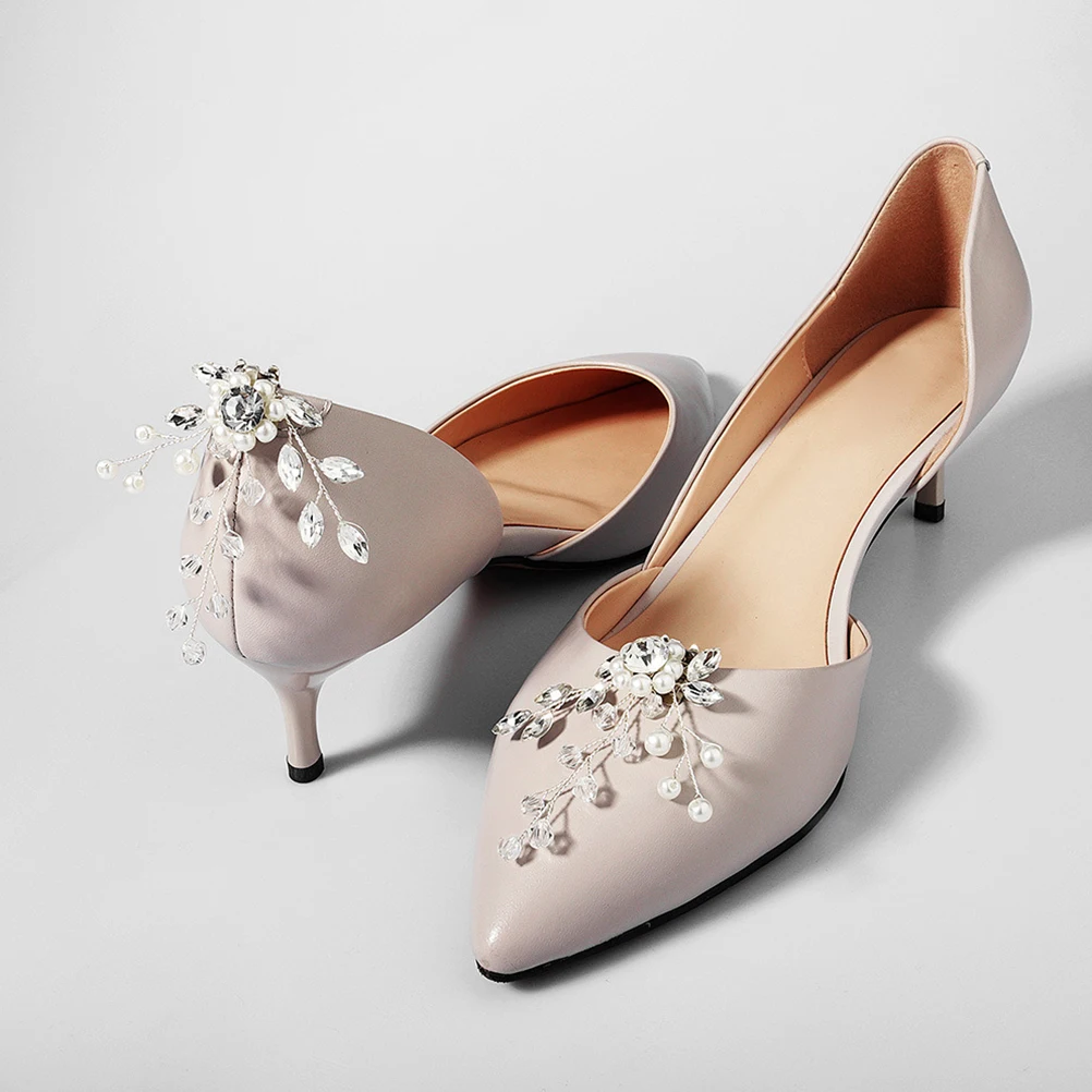 

Crystal Flower Buckle Shoe Clip Women Bridesmaid Bridal Decor Wedding Banquet Flats Boots Sandals Pumps Shoes Accessories