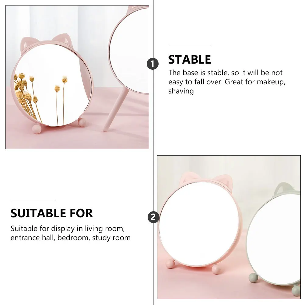 Eleganckie lustro stołowe, szykowny design, gładkie krawędzie, trwały materiał, kompaktowy rozmiar, idealne na toaletkę i do dekoracji wnętrz.