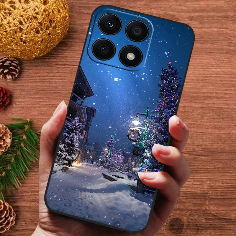 Christmas Silicone Soft Case for Huawei Honor X8A X9b X5 Plus X6a X7a X6 Cover Bumper for Honor X8 4G 5G Cases Cute Bumper Funda