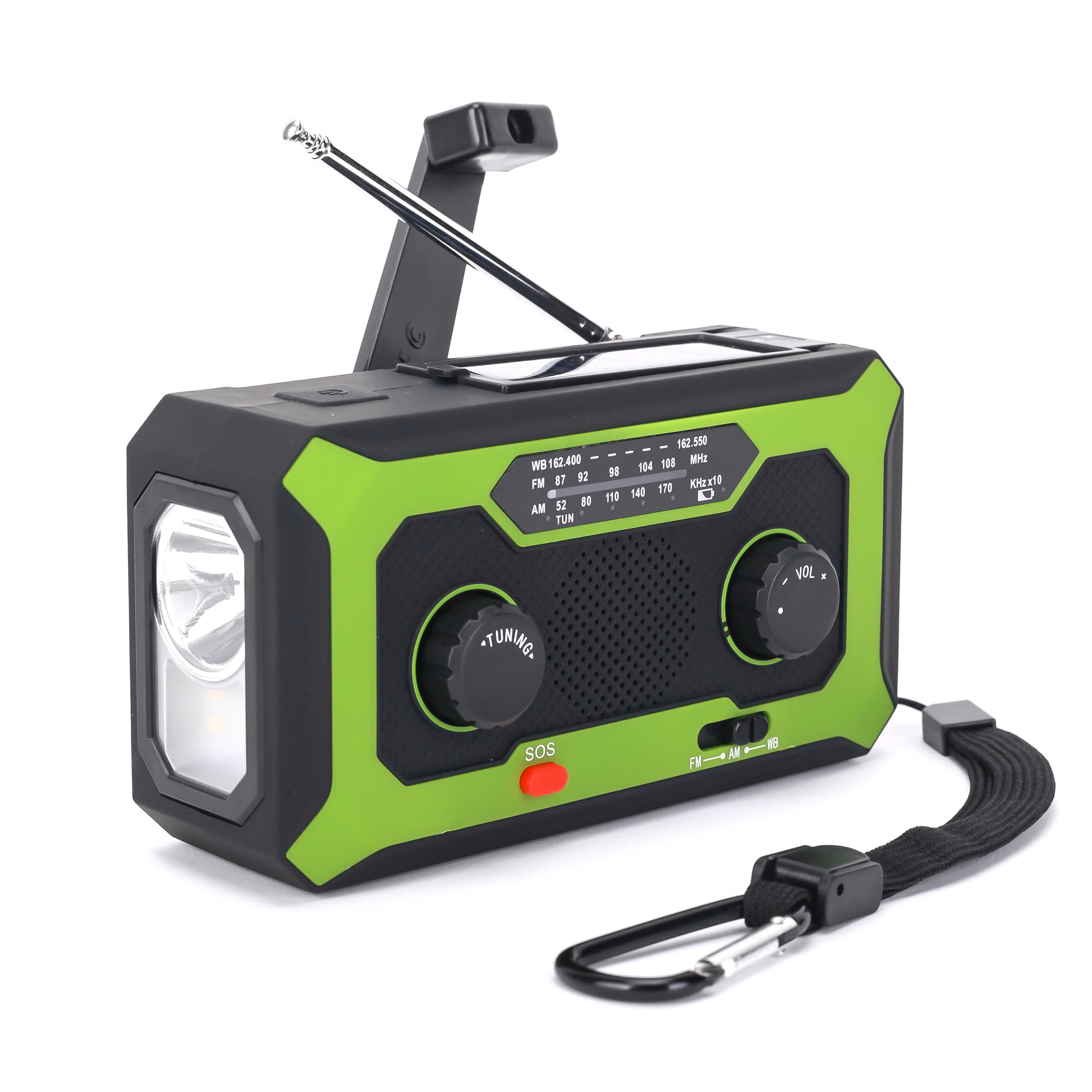 

All-in-One Portable Emergency Radio with Power Bank, Flashlight & More - Your Ultimate Survival Companion