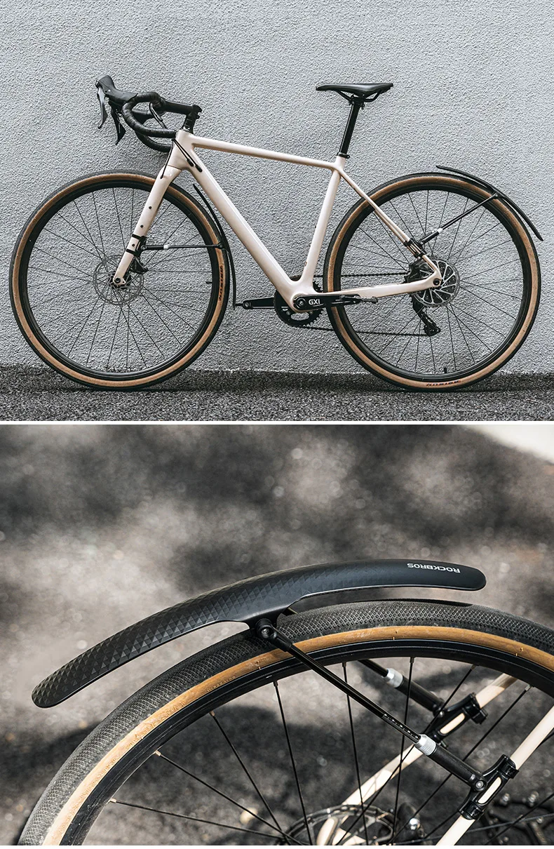 ROCKBROS Fahrrad-Schutzblech aus PP-Weichplastik, robust und widerstandsfähig, geeignet für Straßenfahrräder, Fahrradzubehör. – Detail 18