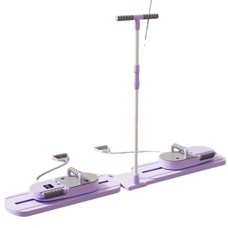 Beautiful legs split multi-functional abdominal wheel automatic rebound ski machine slimming belly fitness household equipment