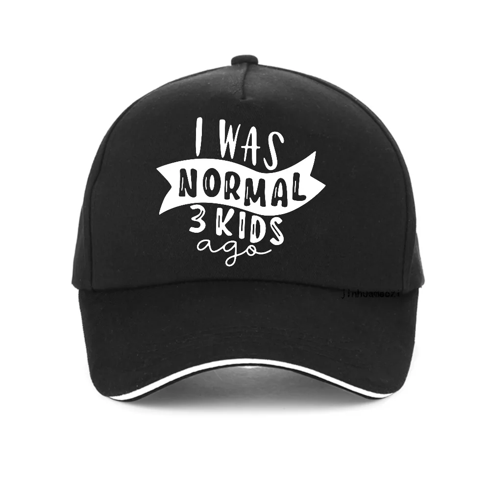 

I Was Normal 3 Kids Ago Letters Print baseball cap men Women Casual breathable snapback hat fashion summer Adjustable sun hats