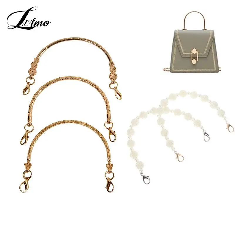 Metal Bag Frame For Purse Handbag Handles Clutch Bag Accessories DIY Purse Clasp Round Metal Bag Handles Bags Hardware