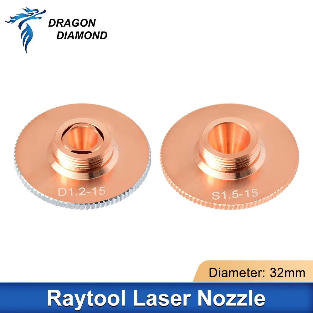 Original Raytools Laser Cutting Nozzle D32mm SingleLayer DoubleLayer For BM109 BT210S Fiber Laser Cutting Head