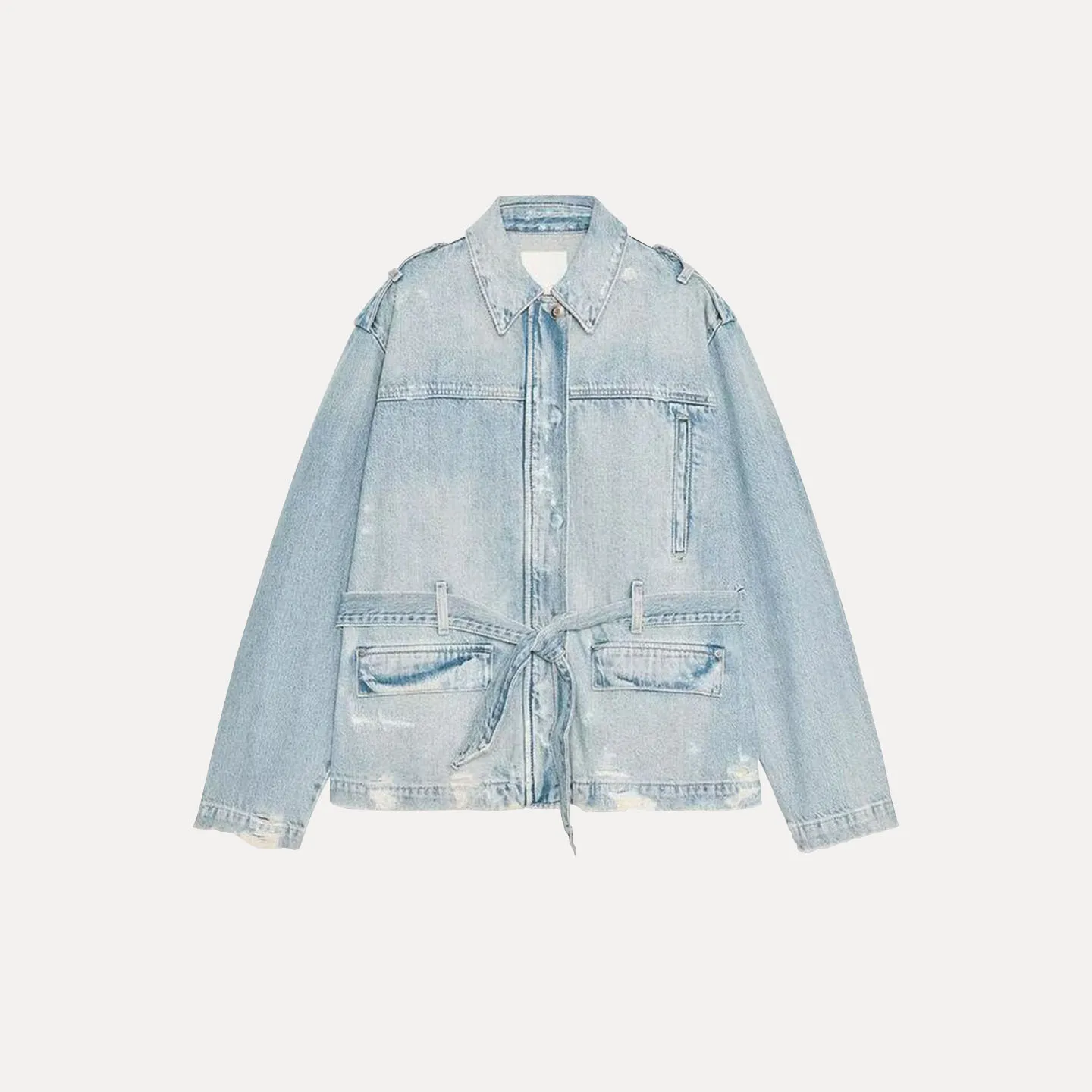 Cappotto Jaet con cintura in denim Ele per donna Autunno 2025 Z Stand Fit Or Capispalla Altro materiale Donna Faion