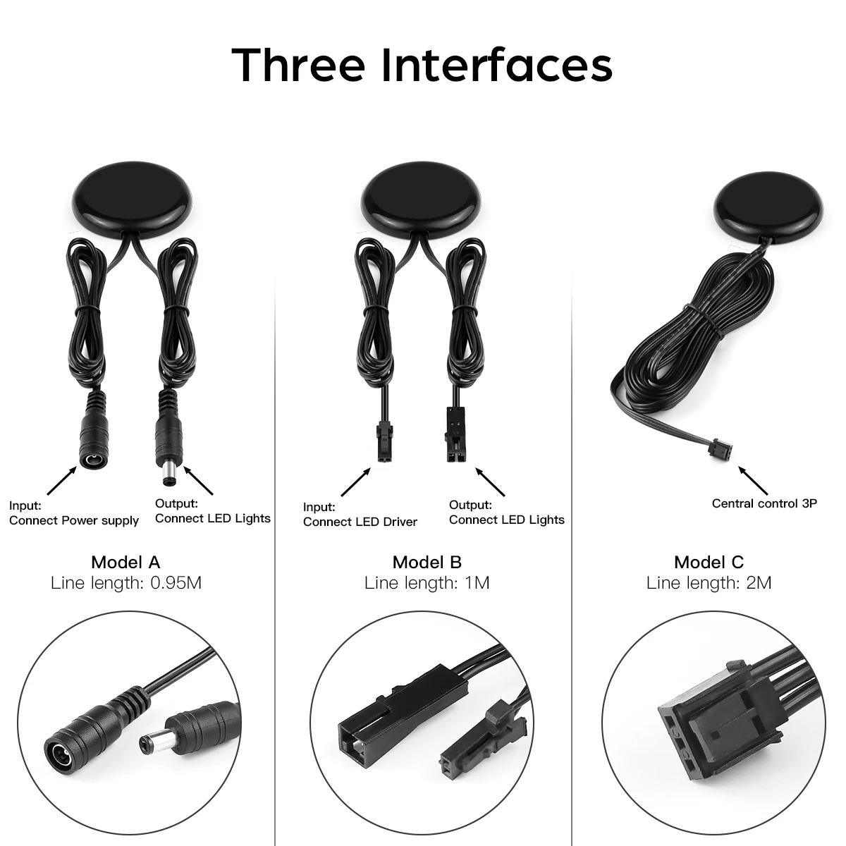 مستشعر اللمس الذكي LED مفتاح الإضاءة باهتة 12 فولت-24 فولت لوحة خشبية/مرآة 20 مللي متر ، مفتاح التعريفي للمسح اليدوي تيار مستمر/منافذ دوبونت