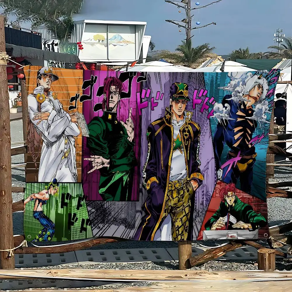 Anime JoJos Bizarre Adventure Advanced Printing Commercial Advertising Flag Company Party Banner