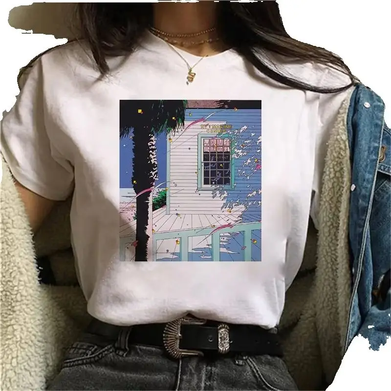 Sun Graphic Design Streetwear Printed T-shirt Short Sleeve Women's Wear Graphic T Shirts  Tops Summer polyester fabric