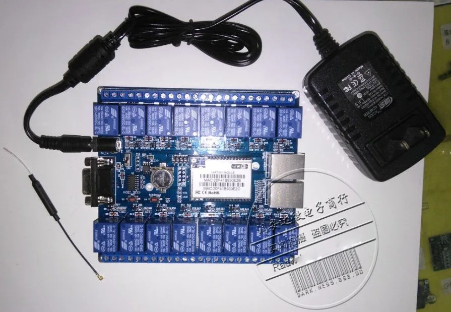 Industrial Grade 16-Channel Wireless Network Relay Remote Control WiFi Module P2P Mobile Phone Remote Switch