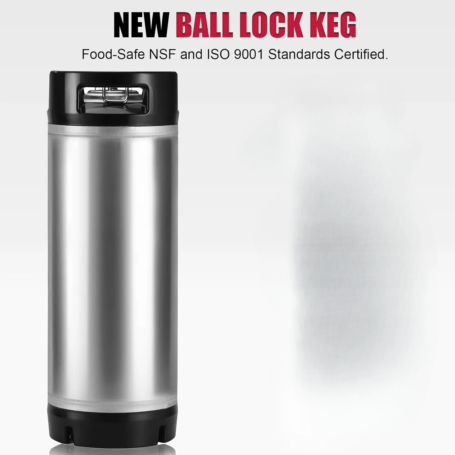 Ball Lock Keg Stainless Steel Pepsi Soda Keg for Homebrew Craft Beer Cold Coffee Cleaning Can Corny Keg