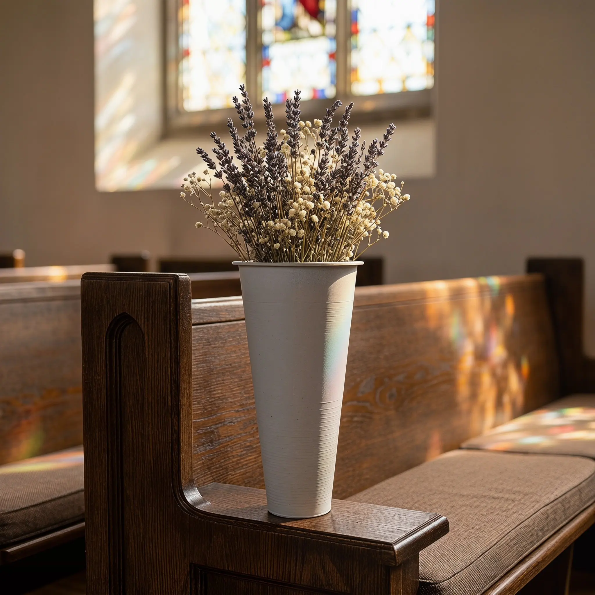 12Pcs Plastic Cemetery Flower Holder Wide Base Memorial Vase for Gravesite Funeral Grave Decoration Stable Support